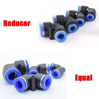 Right Angle Reducer/Equal Elbow Pneumatic Push Fit Connector Air Hose Fittings