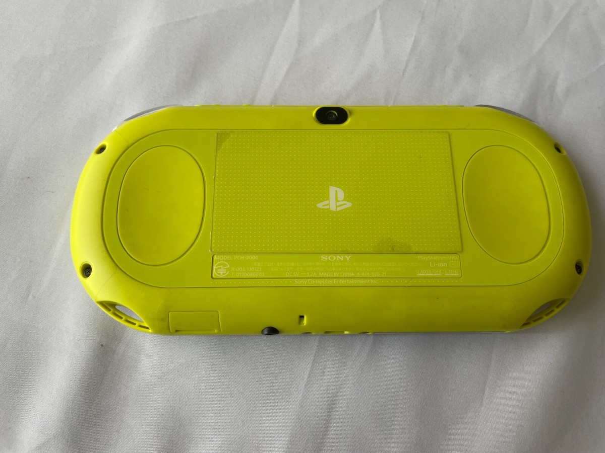 SONY PS Vita Wi-Fi PCH-2000 Lime Green White Console w/Box