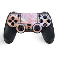Skins Decal Wrap for PS4 / PS4 Pro Controller - Rose Peach Pink Marble Pattern
