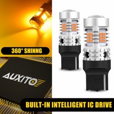 2x 7440 T20 W21w Amber Led Turn Signal Light Bulbs Super Bright 4000lm Canbus