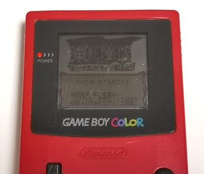 Nintendo Game boy Color Console Red Region free CGB-001 - pre