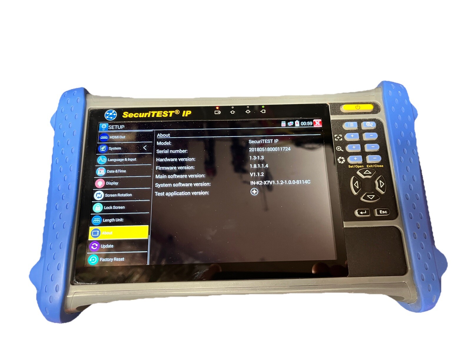 IDEAL NETWORKS SecuriTEST IP - Digital/Analog/HD Coax CCTV Tester (TOOL ONLY)