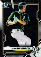 2021 Bowman #BCP-115 Logan Davidson Chrome