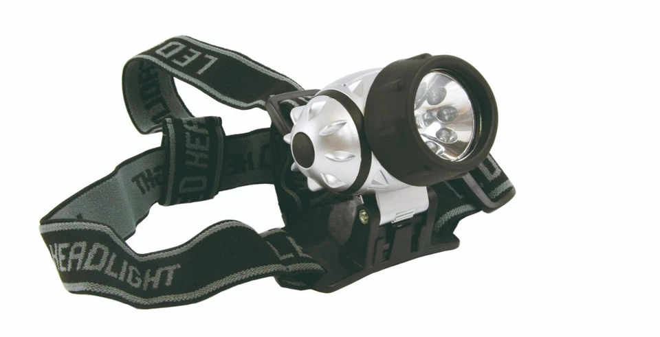 Linterna frontal SPORT 9 LED, 4 modos, ligera y potente, con 3 pilas AAA - Imagen 2 de 3