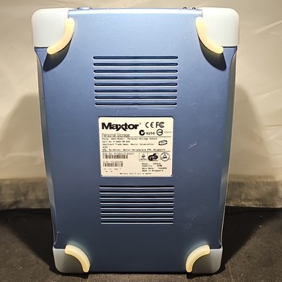 Maxtor Personal Storage 5000LE 80GB USB External Hard Drive Blue 7200RPM