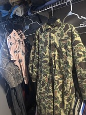 VTG Walls Blizzard Pruf Duck Camo Coveralls Mens L 42-44 Zip Front  Legs