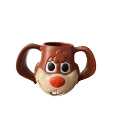 Retro Vintage Nestle Quik Bunny Cup Collectible Brown USA Made 80s 90s