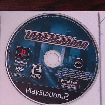 Need for Speed Underground Sony PlayStation 2 Disc only