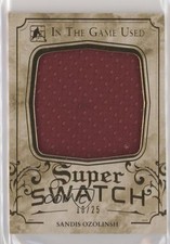 2016-17 Leaf ITG Used Super Swatch Gold 10/25 Sandis Ozolinsh #SS-34 2u3