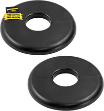 2 Pcs Wall Split Flange, ABS round Self-Adhesive Escutcheon Plate Buckles for 1.