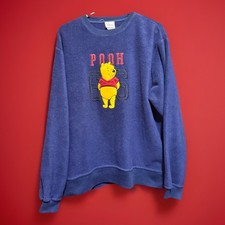 Disney Store Winnie The Pooh Sweatshirt Women s Size Large Fleece Vintage