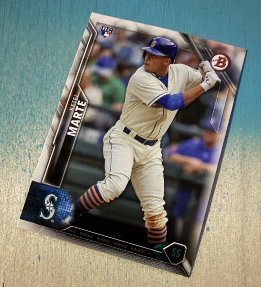 2016 Bowman Rookies Ketel Marte #144 Rookie RC Seattle Mariners