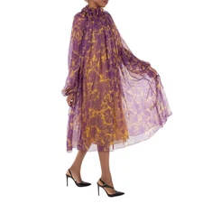 Burberry Rose Print Silk Dress - Image 3 of 4