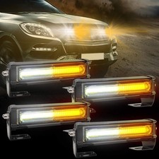 Led Emergency Strobe Lights For Vehicle Trucks 4 In 1 Led 32w 12-24v Warning...