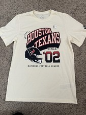 Nike Houston Texans NFL Off White T-Shirt Football Fan Gear