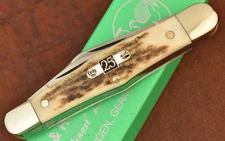 HEN & ROOSTER BERTRAM CUTLERY SOLINGEN GERMANY GENUINE STAG WHITTLER KNIFE 27811