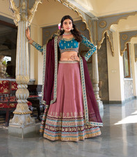 Peach Lehenga choli for women wedding Readymade lehenga indian partywear lehenga