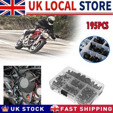 190PCS/Set Complete Motorcycle Fairing Bolts Kit Panel Speed Clip Fastener Screw