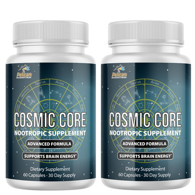 COSMIC CORE- Brain Support- 2 Bottles- 120 Capsules