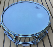 Vintage Ludwig 14" Snare Drum 5.5" Chrome Shell USA Black/White 80s Badge