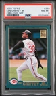 2001 TOPPS 593 KEN GRIFFEY JR. EMPLOYEE SET PSA NEAR MINT-MINT 8