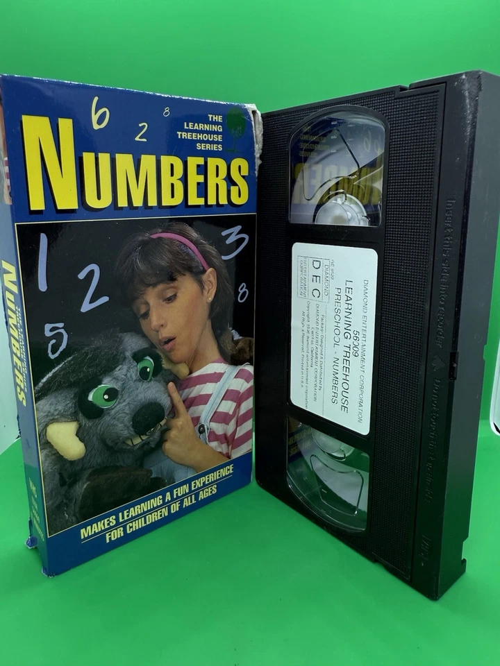 VHS: The Learning Treehouse Series: Preschool Numbers Very Rare (1996)