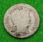 90% Silver 1907 Barber Dime Circulated 10C