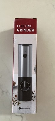 Rechargeable electric salt or pepper grinder, or for any other kind of spice