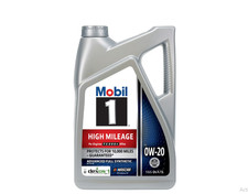 Mobil 1 High Mileage Full Synthetic Motor Oil 0W-20, 5 Quart 2 pack 24.00 per gallon