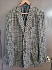 Vintage Brioni Platted Brown Men  s Blazer Jacket Size 44