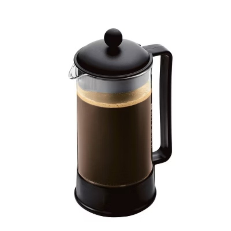 Bodum Brazil 8 Cup 34oz French Press Coffee Maker Black: Glass Carafe