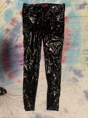 Vintage TRIPP NYC Black Vinyl Pants Women s Size 26/3 Y2K EMO PUNK GOTH