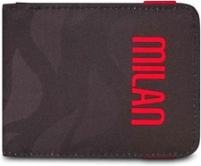 Milan | Seven Milan Portafoglio Con Pratica Chiusura In Velcro, Nero, Scomparti Per Tessere, Contanti e Monete, Accessori Milan