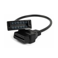 OBD1 to OBD2 Adapter Cable, 12 Pin to 16 Pin GM Scanner Connector, Compatible...