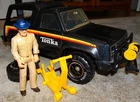 1979 TONKA BIG DUKE BRONCO PICKUP TRUCK, COMPLETE w/ FIGURE, WINCH, JACK, SPARE