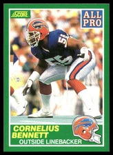 1989 Score Cornelius Bennett Buffalo Bills #299