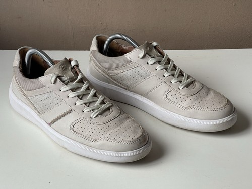 CLARKS Collection Beige Leather Lace Up Shoes Trainers UK 7G, EU 41 - Foto 9 di 14