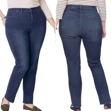 Talbots Simply Flattering 5 Pocket Essential Jean Stretch Straight Leg Plus 20 W