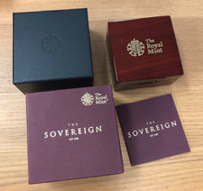 Empty Coin Box For Half Sovereign 2020 ( Used ) Inc Original Capsule( No Coin )