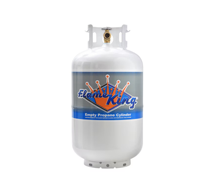 #ad New Flame King 30LB Empty LP Cylinder with Type1 OPD Valve Steel Propane tank $65.00