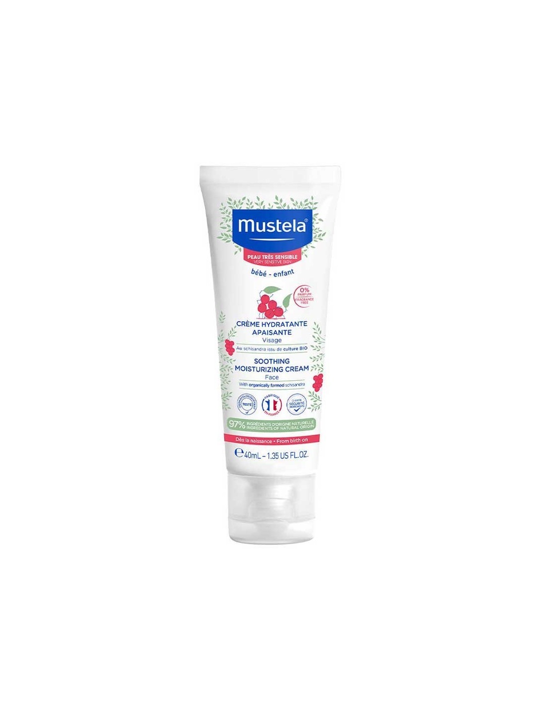 Mustela Crema Idratante Lenitiva Viso Per Pelle Atopica 40 Ml - Immagine 2