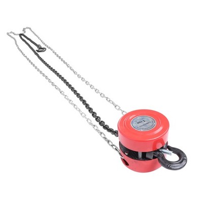 1 Ton/2200Lbs Manual Steel Chain Block Hoist 10ft/3m Lifting Height G80Mn Chain