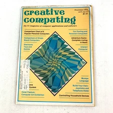 Creative Computing Magazine Nov 1979 Vol 5 No 11 Computer Art Tech