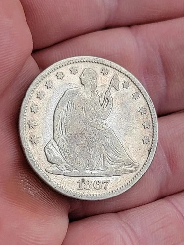 1867 Seated Liberty Half Dollar