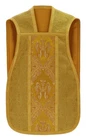 Gold Roman Fiddleback Chasuble with stole Vestment Casulla Dorada Casula R060G16