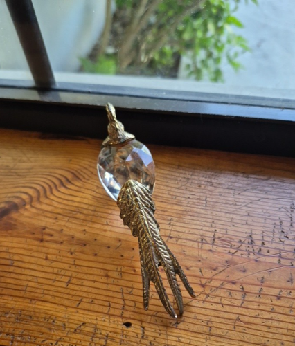 Vintage Metal Pheasant Prism Glass Body PORTUGAL Mini Game Bird Cast-iron - Picture 7 of 20