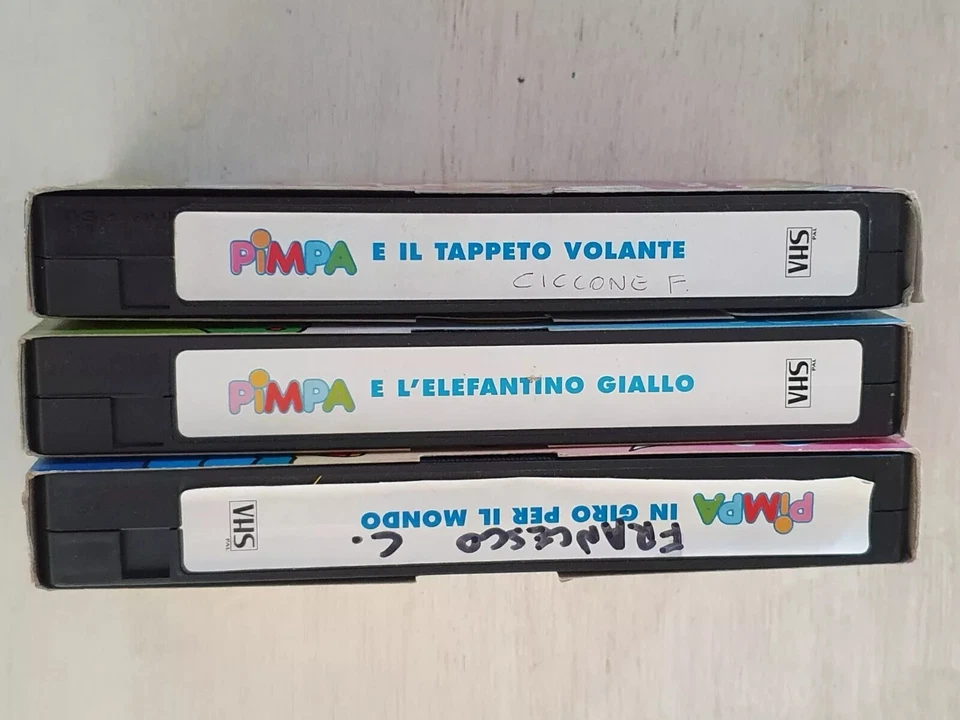 VHS USED PIMPA : LA PIMPA 3X VHS VARIE - Immagine 3 di 3