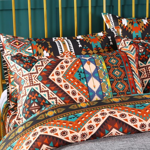 Bohemian Soft Duvet Cover Bedding Set With Pillow Cases Double King Size Boho UK - Picture 3 of 12