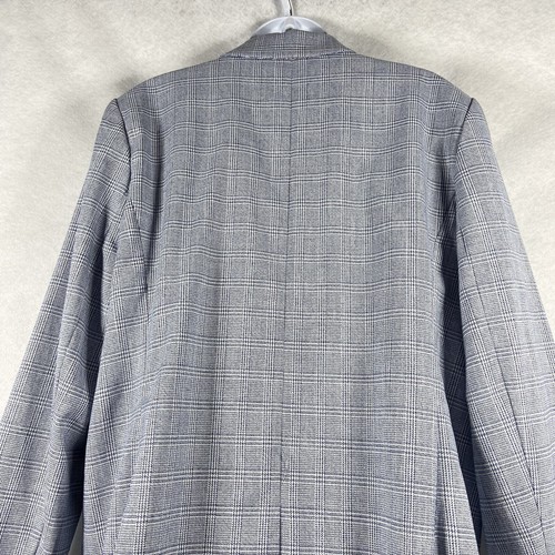 Chaqueta Talbots Mujer’s 16 Azul Blanco Blazer Cuadros Mangas Largas Forrada Nueva Sin Etiquetas - Imagen 5 de 11