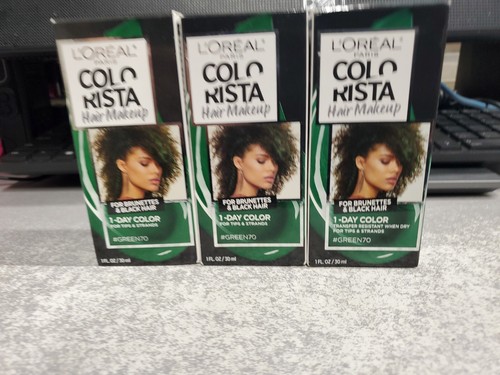 Colorista L'Oréal Washout Green - Coloration Temporaire Verte 80 Ml, Semi-permanente
